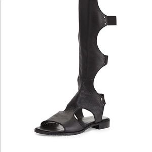 Stuart Weitzman Backview Leather Gladiator Sandal
